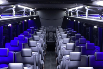 Folsom Charter Bus Interior