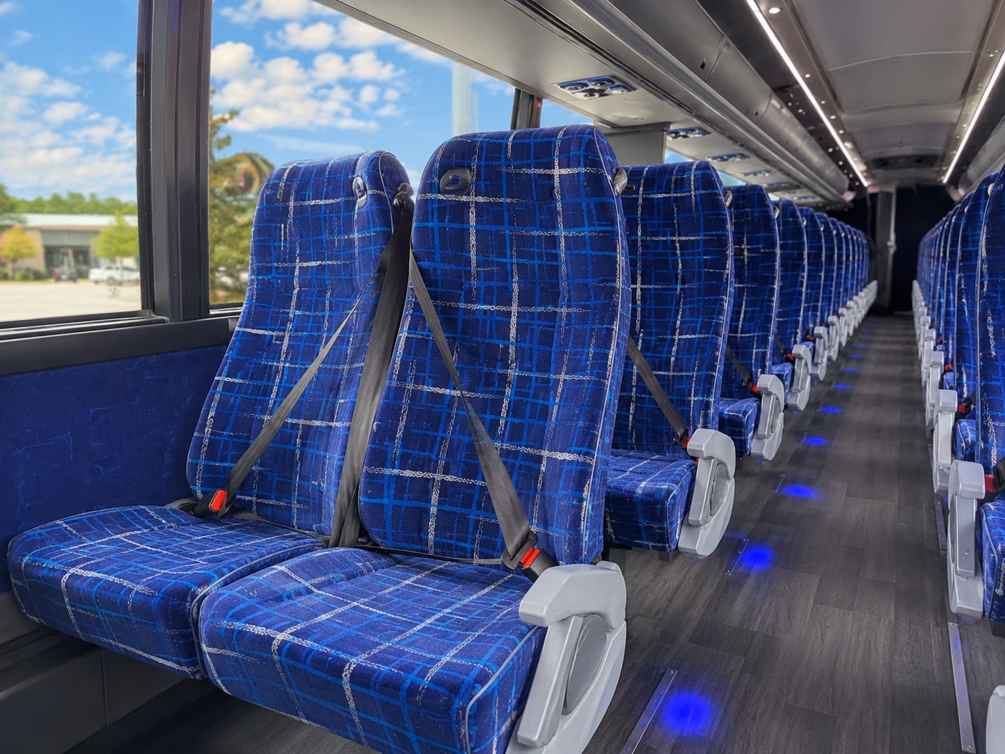 folsom charter bus rental interior